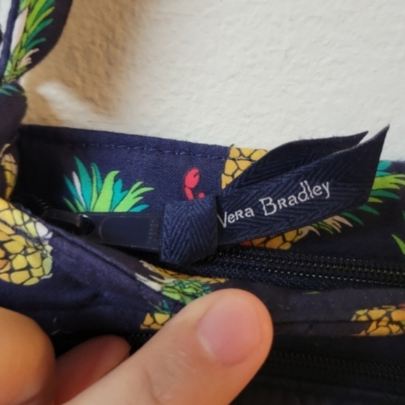 Vera Bradley Tropical Toucan Pineapple Print Crossbody Bag - Picture 7 of 14